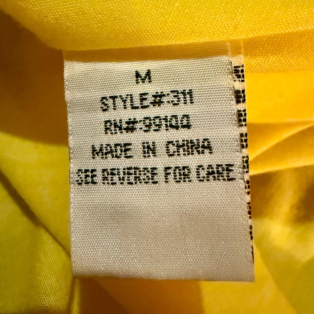 LAPIS Vintage Yellow/Blk Sequined Tea-Length Cotton Skirt SZ. M - Picture 8 of 9
